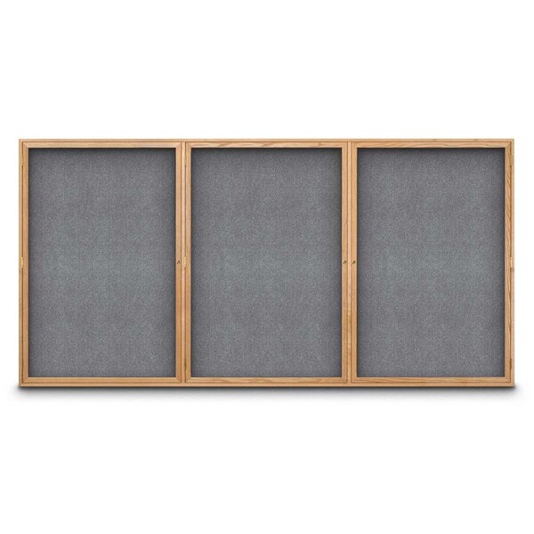 Sliding Door Indoor Enclosed Corkboard, 7